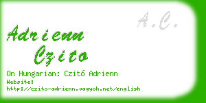 adrienn czito business card