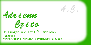 adrienn czito business card